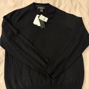 Bloomingdale's V-Neck Black Sweater